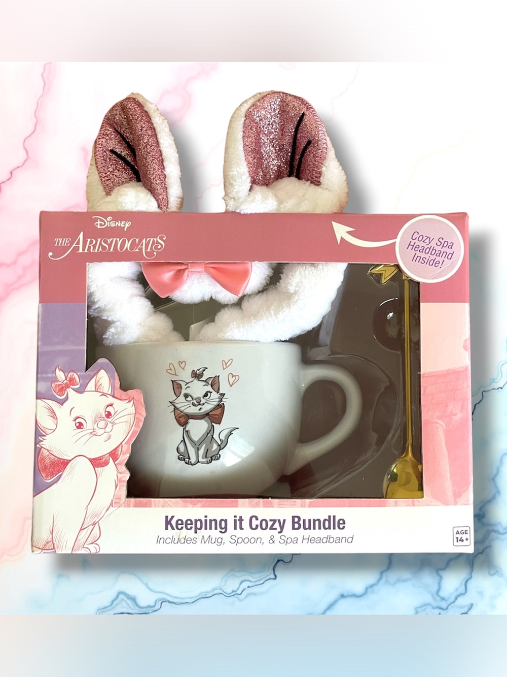 Disney The Aristocats Marie Keeping It Cozy Mug & Headband Gift Bundle (NIB)